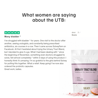 Urinary Tract Blend - designed for your urinary routine